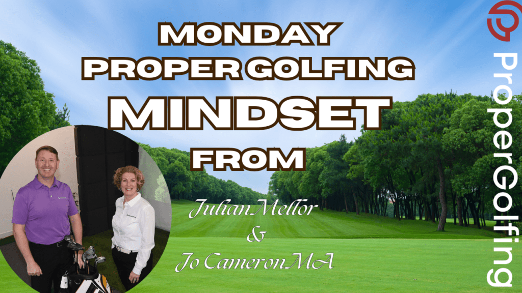 Proper golfing mindset with Julian & Jo.