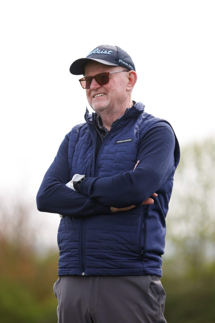 Happy golfer after discovering an easy driver swing at The Oxfordshire