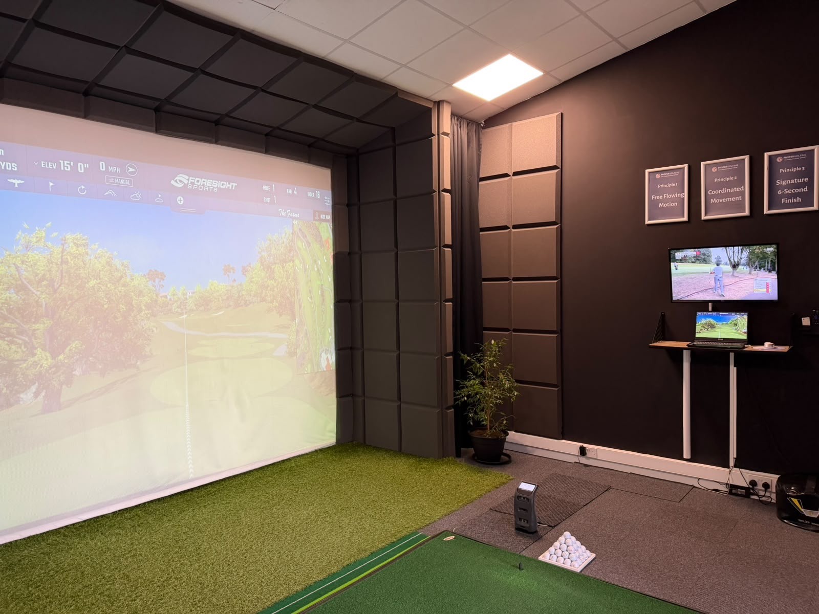 Proper Golfing simulator session